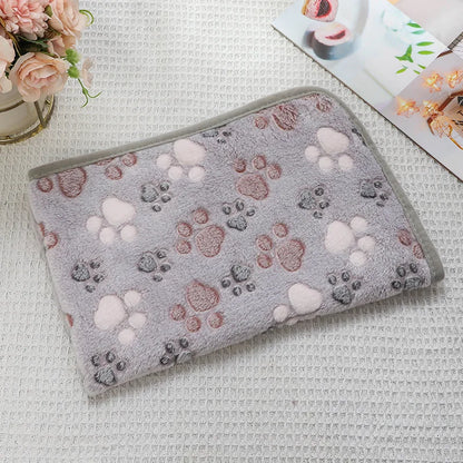 coral fleece pet blanket protecting couch from fur