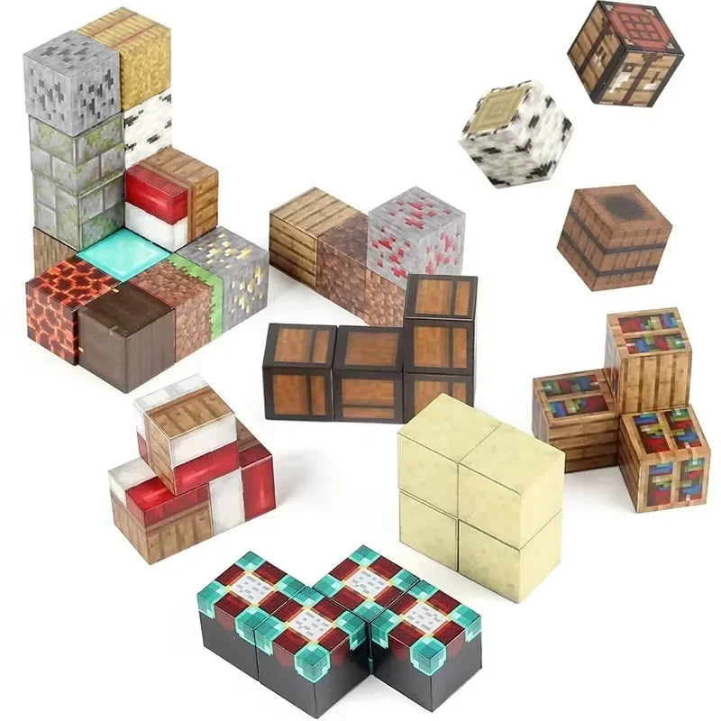 Safe, Non-Toxic Magnetic Blocks to Develop Fine Motor Skills