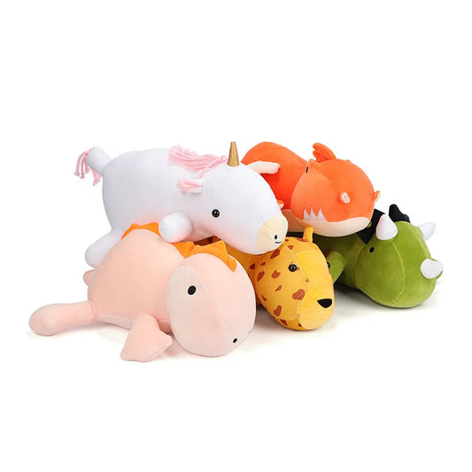 Weighted calming stuffed animal for kids with autism, anxiety, and sensory needs. Provides soothing comfort and sensory support for children aged 3 and up.